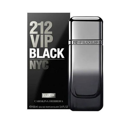 CAROLINA HERRERA 212 VIP BLACK EAU PARFUM ELIXIR MEN 3.4 OZ